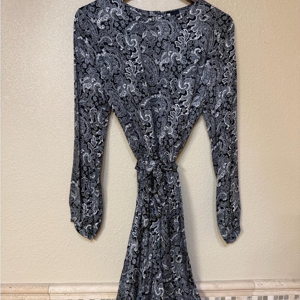 The Kooples paisley black and white dress
